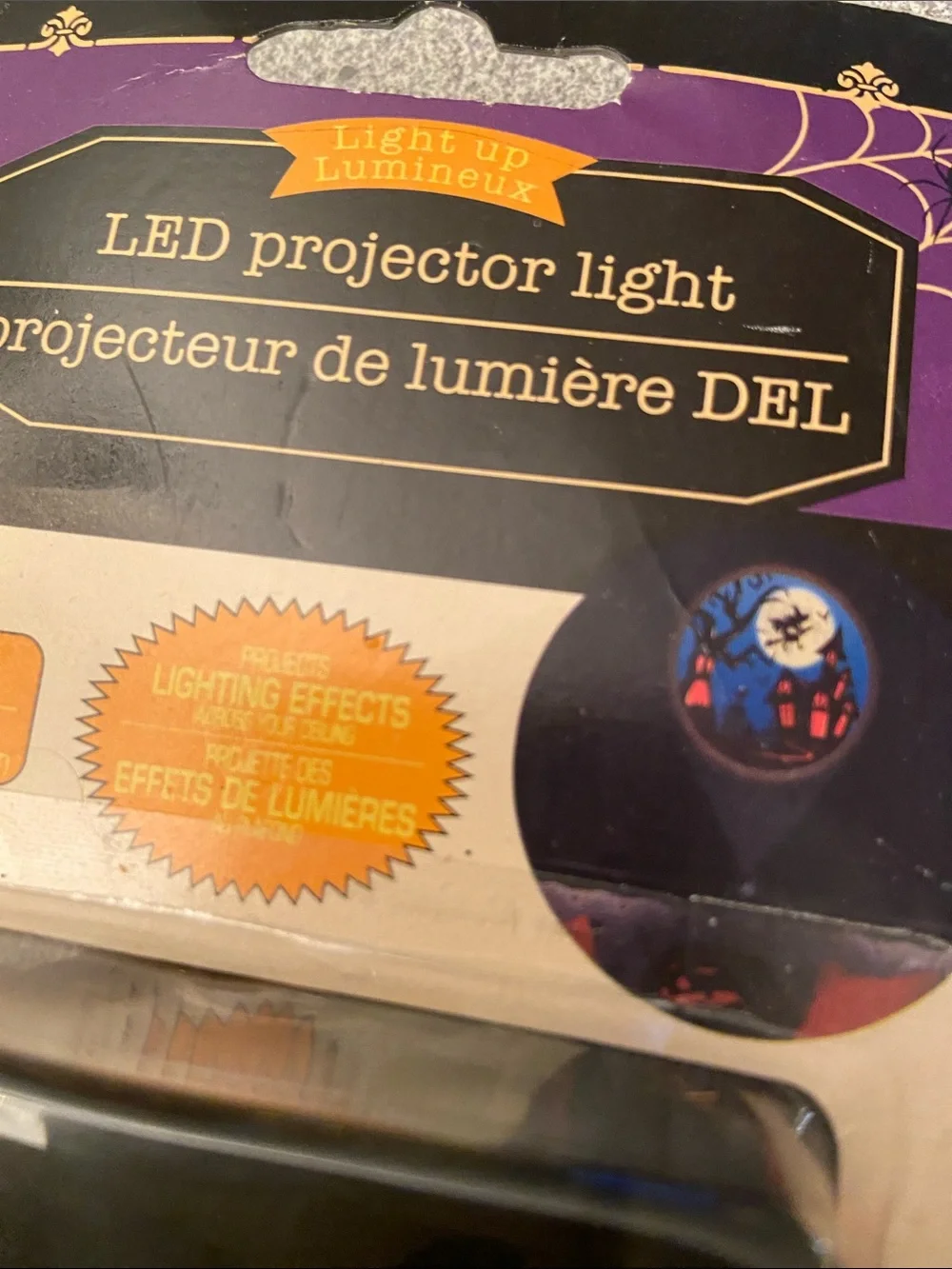 LED Projector Light - Black and Orange